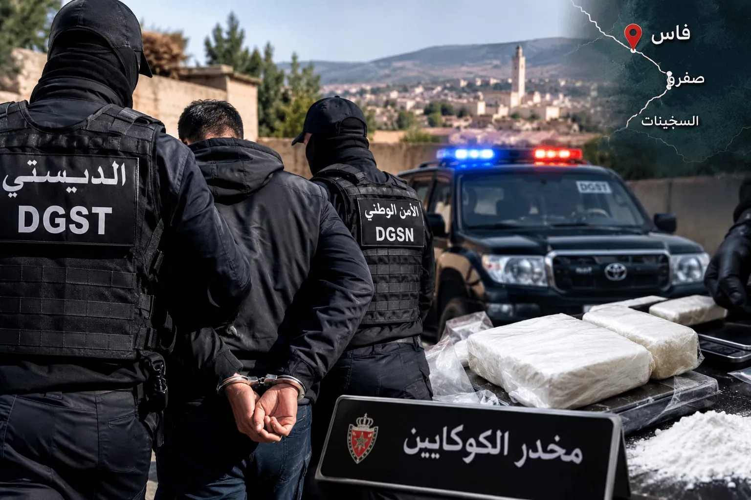 Major Cocaine Distributor Arrested in Fez, Morocco: New Security Operation Targets Drug Networks