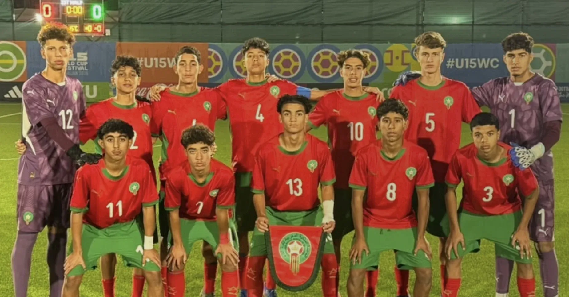 Morocco U15 Triumphs Over Venezuela 4-3 in World Cup Classification Match