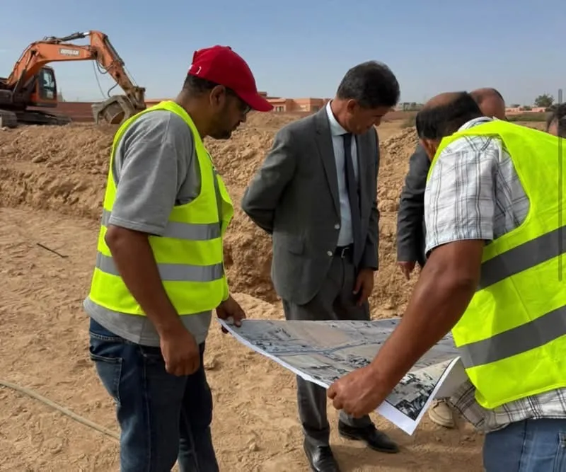 Sheikhawa Province Oversees Wastewater Projects and School Rebuilding in Mouzaoudia, Morocco