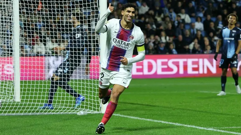 Achraf Hakimi Shines as PSG Dominates Le Havre with a 5-1 Victory
