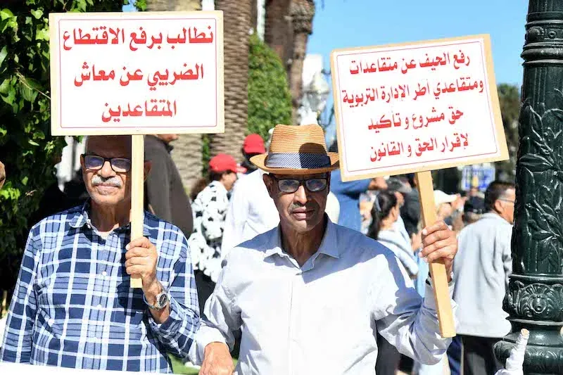 Moroccan Retirees Demand Immediate Increase of 2000 Dirhams in Minimum Pensions
